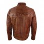 Biker Vintage Classic Fashion Brown Jacket