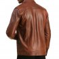 Brown Leather Trucker Jacket