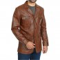 Brown Leather Blazer