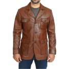 Brown Leather Blazer