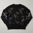 Haul Out the Halloween Kimberly J. Brown Black Skeleton Sweater