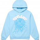 Sp5der Sky Blue Hoodie