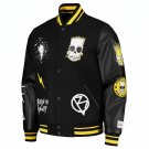 The Simpsons Black Varsity Jacket