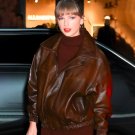 NYC Taylor Swift Brown Leather Jacket