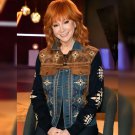 The Voice 2024 Reba Embroidered Suede Denim Jacket