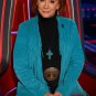 The Voice S28 Reba McEntire Blue Fringe Coat