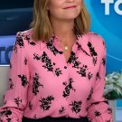 The Today Show Savannah Guthrie Pink & Black Floral Shirt