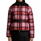 The Five 2025 Dana Perino Pink And Red Plaid Puffer Jacket