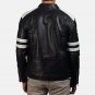 Brad Black And White Leather Jacket
