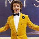 Stranger Things Gaten Matarazzo Event Velvet Yellow Blazer