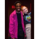 Stranger Things Lucas Sinclair Caleb McLaughlin Pink Jacket