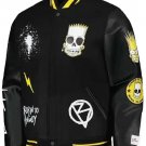 The Simpsons Black Varsity Jacket