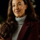 The Snow Must Go On Heather Hemmens Maroon Coat