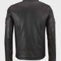 Mens Brown Stripe Cafe Racer Jacket