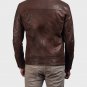 Casual Brown Mens Leather Jacket