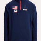 Team USA Quarter Zip Navy Pullover Jacket