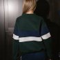 Vintage Stripe Mockneck Sweatshirt