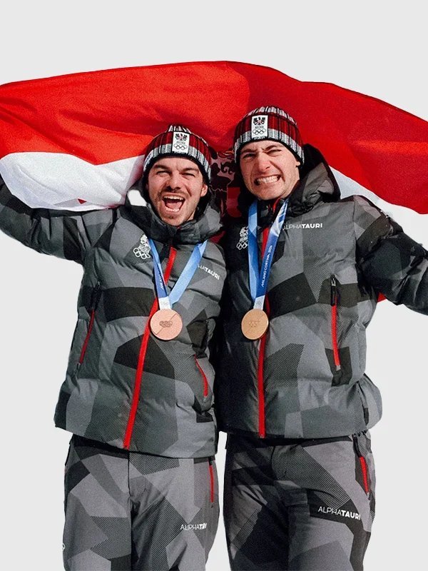 Winter Olympics 2026 Team Austria Grey Jacket