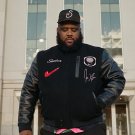 Jae Tips Black Varsity Jacket