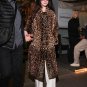 Anne Hathaway 2026 Leopard Coat