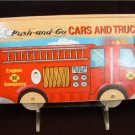 Melissa & Doug Push and Go Cars and Trucks Firetruck Wooden Book