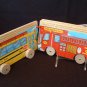 Melissa & Doug Push and Go Cars and Trucks Firetruck Wooden Book