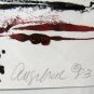 KATE AUGENBLICK Signed 1983 Original Print w Cecil Gallery Opening Invitation