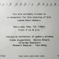 KATE AUGENBLICK Signed 1983 Original Print w Cecil Gallery Opening Invitation