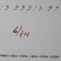 KATE AUGENBLICK Signed 1983 Original Print w Cecil Gallery Opening Invitation