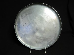 Antique Pewter by RICE Serving Plate Tray 12 in 1920s