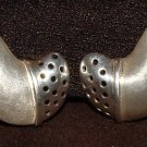 Artisan 925 Sterling Silver Clip-on Earrings Perforated Crescent 1.25" 14.2g