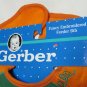 Gerber Pumpkin Face Embroidered Baby Feeder Bib 11 x 9 In