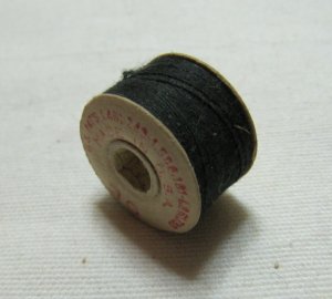 5 Prewound Cotton Thread Bobbins All Black Size A 30 Yd Each
