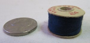 5 Prewound Cotton Thread Bobbins All Blue Size A 30 Yd Each