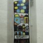 Mezuzah Ceramic Colorful Rooftops and Wall Motif 4 x 1.25 Inches