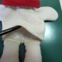 Cute Polar Bear Puppet Plush with Sisal Front Red Scarf