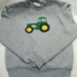 JERZEES Big Green Tractor Applique Sweatshirt Size Boys Med 8-10