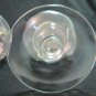 Vintage Pair Etched Satin Glass Oil Lamps Light Lighting from Ireland 5.5 In