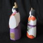 Vintage Japanese Handpainted Ceramic Man Woman Couple Figurines with Artist Mark