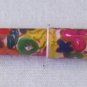 Vintage 1990s CROWN Roller Pen Floral Flower Colorful Barrel