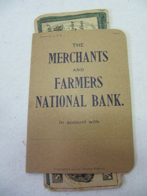 Antique 1905 London Needle Co. No. 40 BB Merchants & Farmers Bank Needle Set Advertisement Card