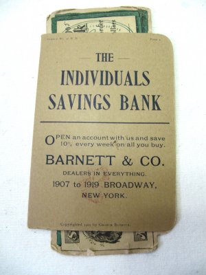 Antique 1905 London Needle Co. No. 40 BB Individuals Savings Bank Needle Set Advertisement Card