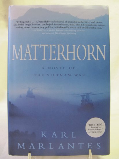 Matterhorn A Novel of the Vietnam War by Karl Marlantes Hardback Book New