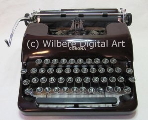 Digital Art JPG Photo Smith Corona Silent Manual Typewriter