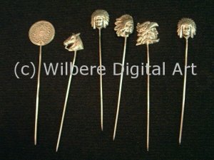 Digital Art JPG Photo Silver Shawl Pins