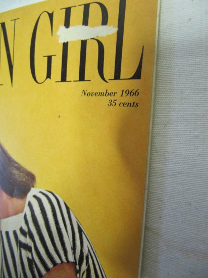 American Girl Magazine November 1966 Vintage 1960s Back