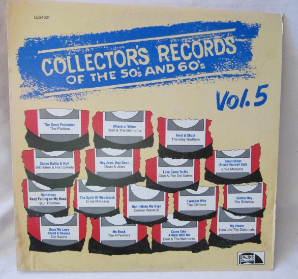 Collector's Records of the 50's and 60's Vol. 5 LP Record Album Laurie