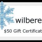 Wilbere Store $50 Gift Certificate Gift Card