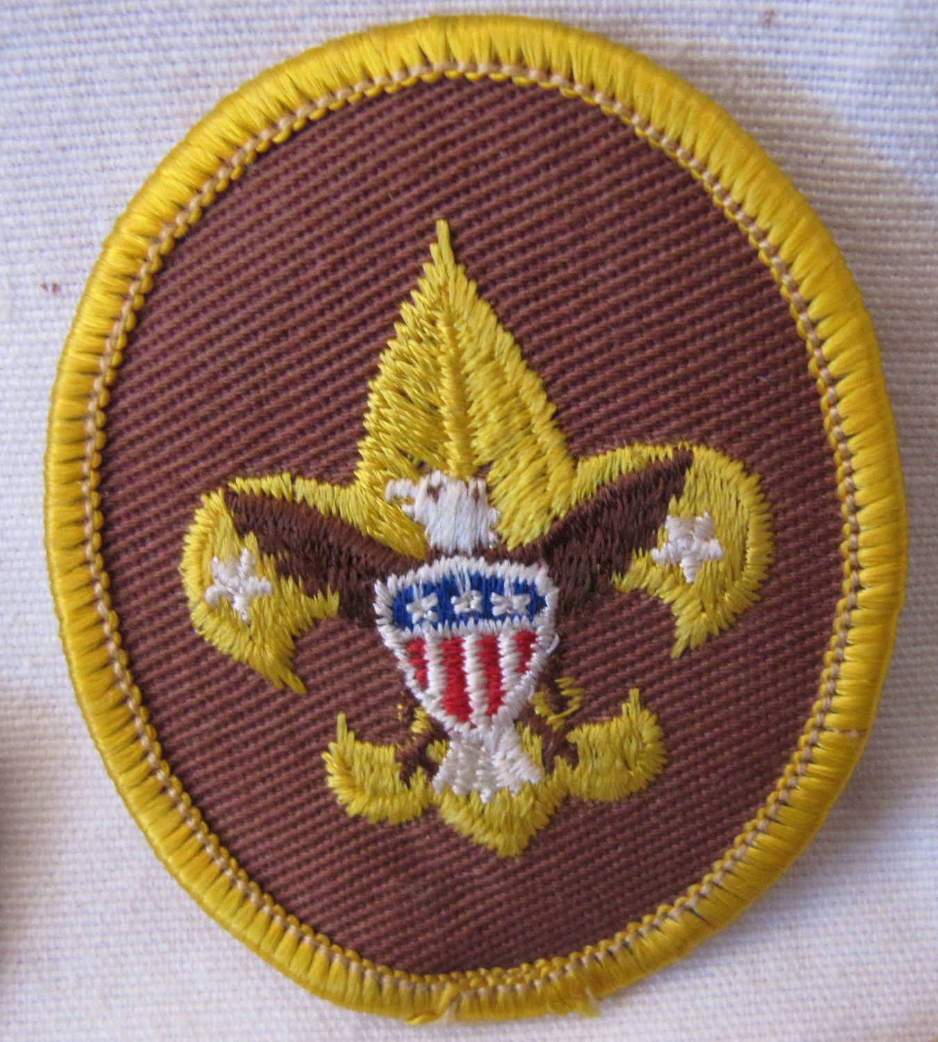 Vintage Boy Scout Tenderfoot Rank Patch Badge Eagle Trefoil Fleur de ...