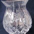 Clear Cut Glass Lamp Globe Shade Open Ends 5 In Tall 2.5 In Diameter Opening